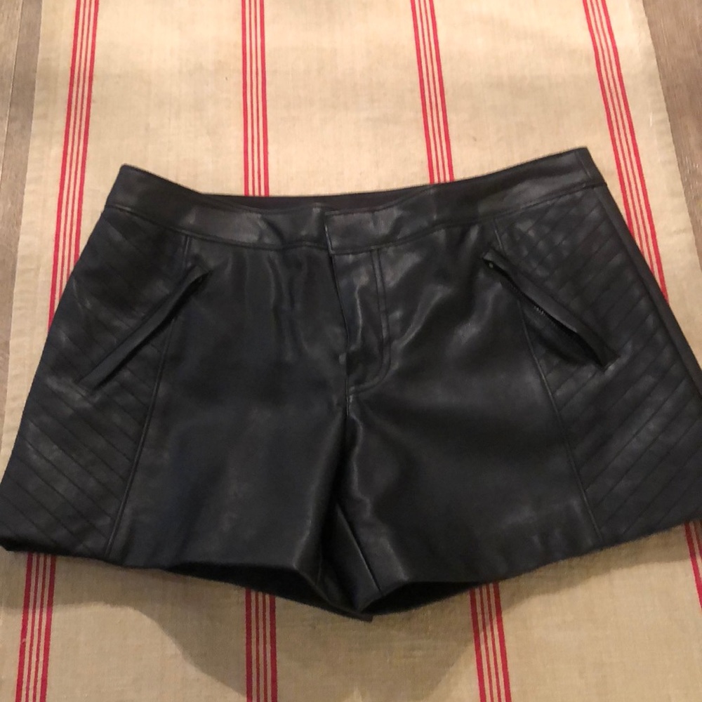 Pleather shorts